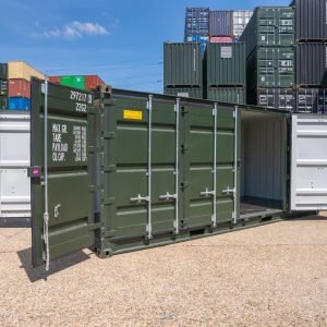 20-foot open side container