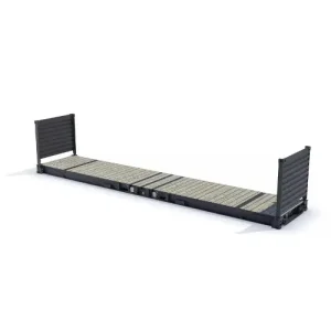 40-foot flat rack shipping container - new