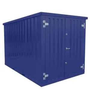 10-Foot Blue Container 3x2m – With Double Door on the Side 2m