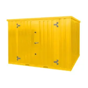 10-Foot Yellow Container 3x2m – With Double Door on the Side 3m