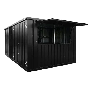 XL 4×3 Meter Demountable Bar Container, Black RAL 9005
