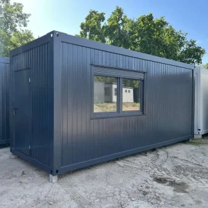 Container living quarters with kitchenette, toilet and shower, 6.00 x 2.43m