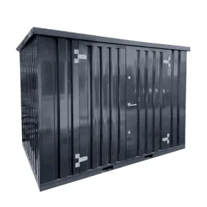 Anthracite demountable container 3 x 2 meters – with double door (long side)