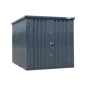 Anthracite 3x2m demountable container – with double door